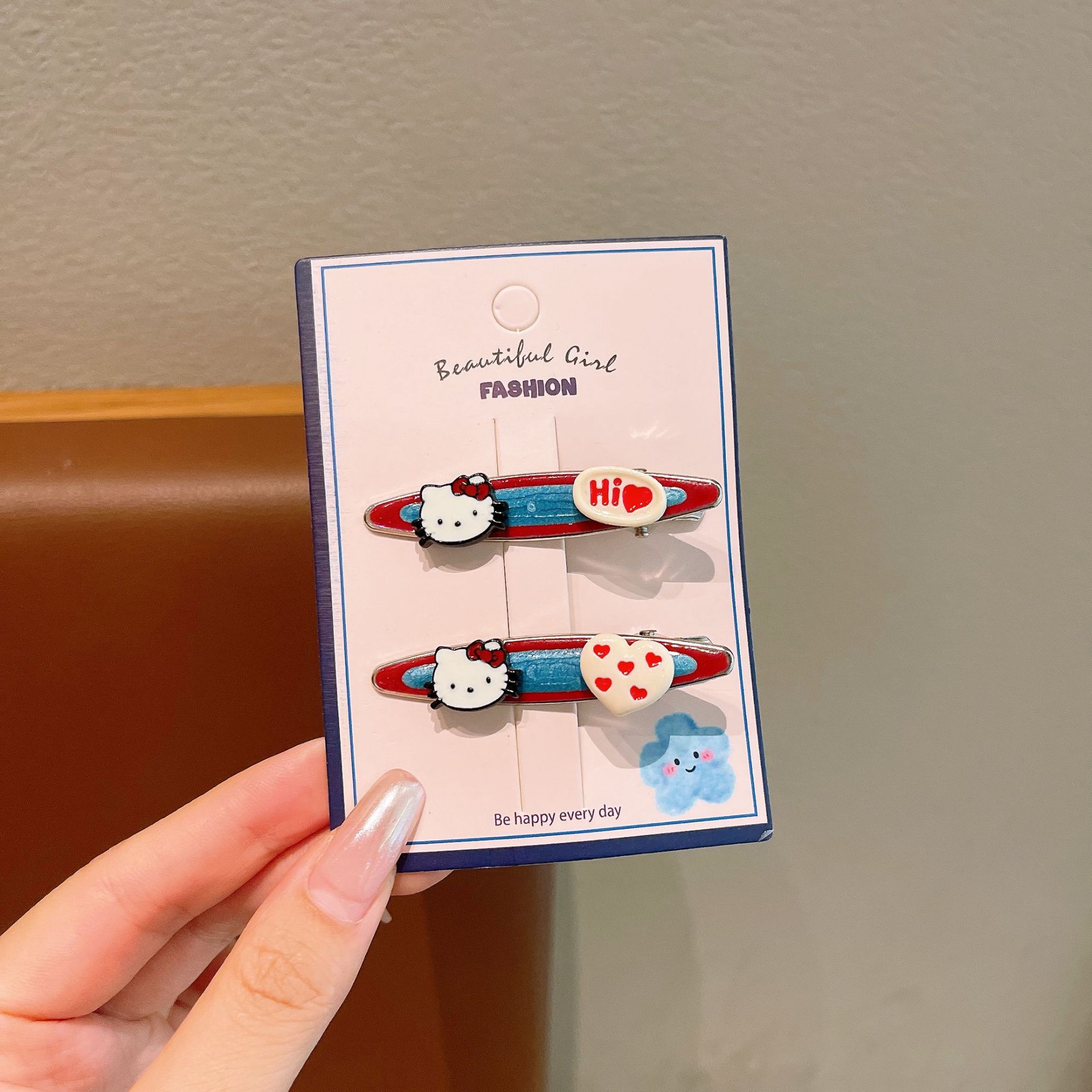 Niños de color jalea nubes lindas niñas bebés cabeza de cabello rotos broche de cabello rotos broche de cabello