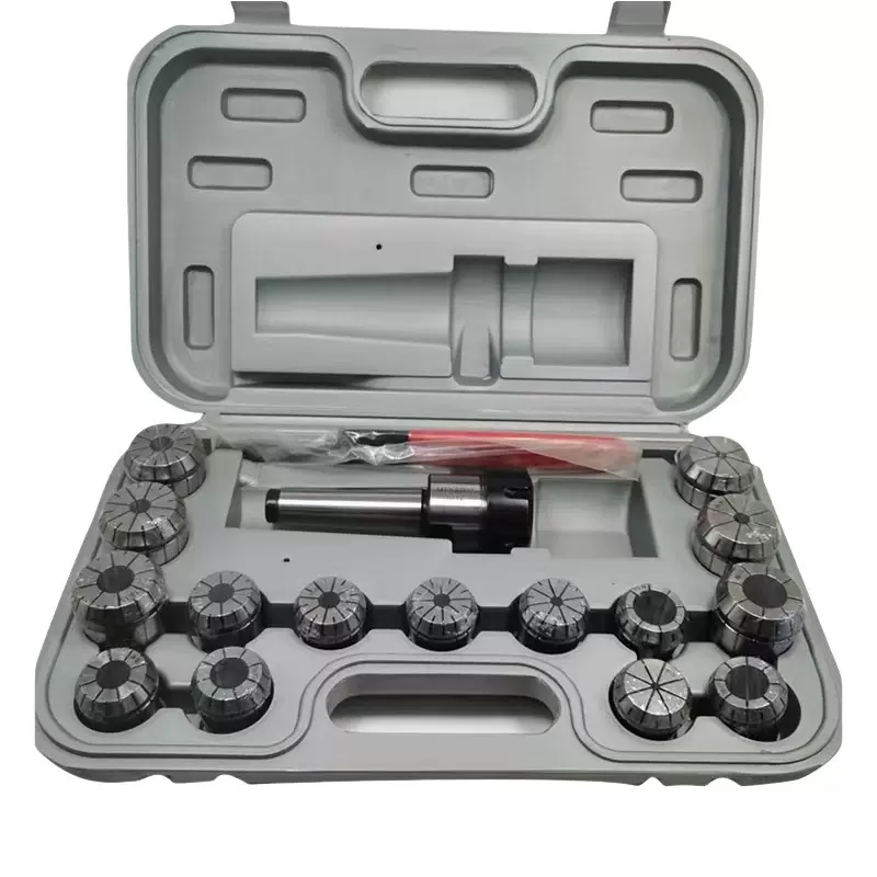 ER夹头套装15PCS钻铣床专用MT2/3/4/5-ER32雕刻机筒夹套装CNC加工
