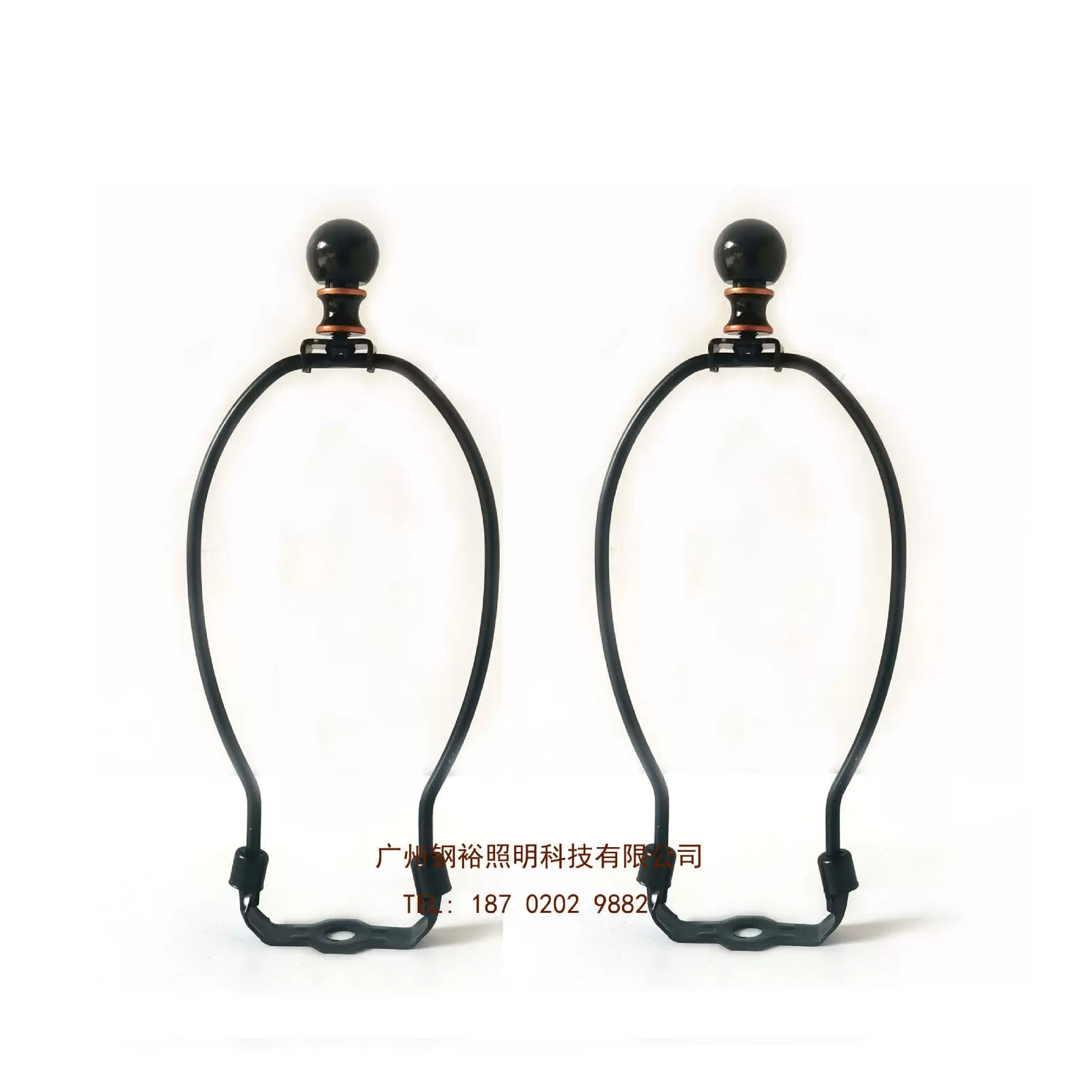 牛角架支架装饰头finial台灯支架牛角装饰球飞钮粒头DIY灯饰配件