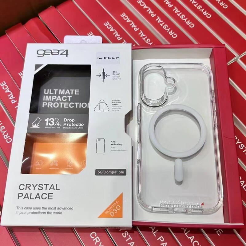 Suitable for Iphone16Promax Mobile Phone Case Gear4 Magnetic Mobile Phone Protective Case Anti-Fall Simple and Ultra-Thin