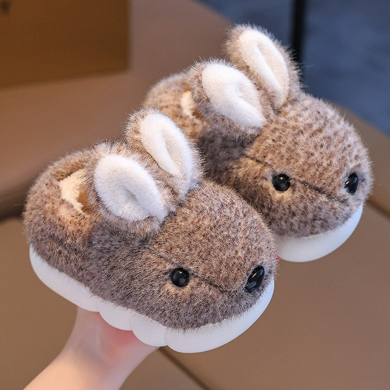 2025 nuevas zapatillas de algodón para niños de invierno para niños, niñas y niñas calientes y terciero para padres e hijos en casa bolsas de zapatos de algodón