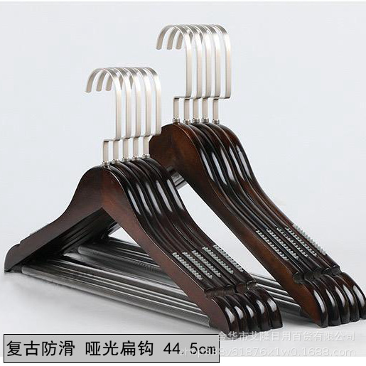 Percha de madera maciza percha de madera percha de ropa antideslizante sin huellas de almacenamiento de ropa de soporte de armario de dormitorio percha de secado gruesa