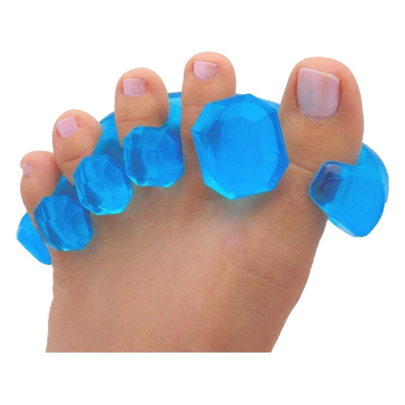 Toe valgus orthosis silicone five-finger toe orthosis overlapping toe separator women's nail art night use