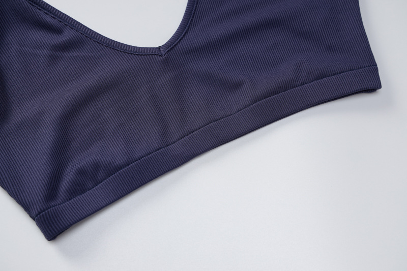 Solid Color Yoga Vest Drawstring Shorts Drawstring Sweatpants NSLJ105939