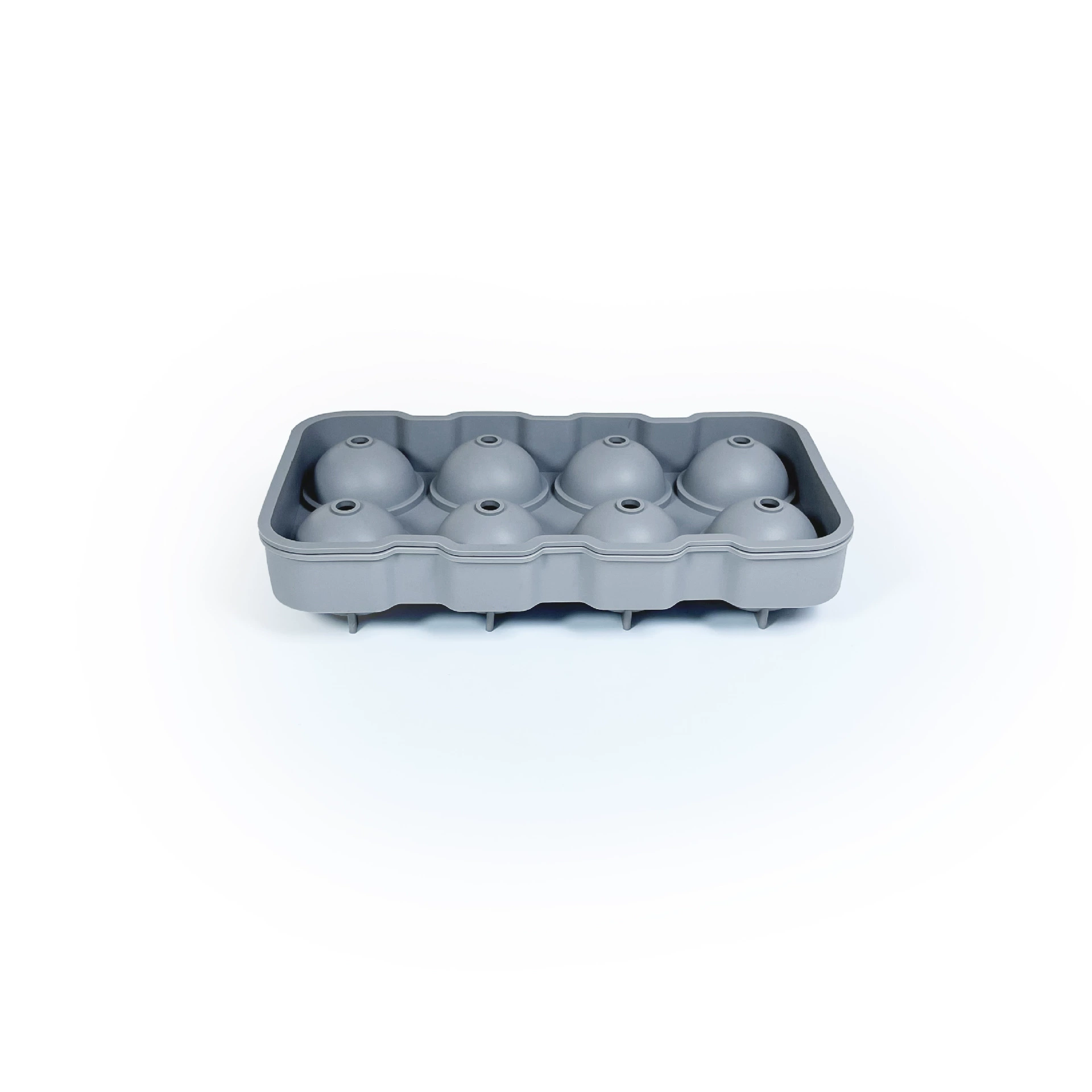 Silicone ice grid 8 consecutive spherical ice grid food grade ice box home ice hockey mold Easy to mold silicone ice grid