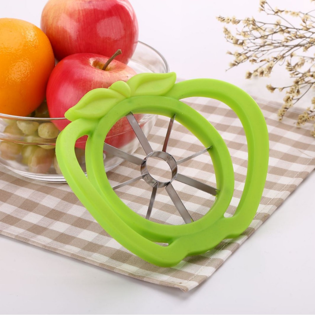 Separador de frutas de desnucleo, cortador de plástico, cortador de frutas de manzana de acero inoxidable, cortador de frutas de manzana grande