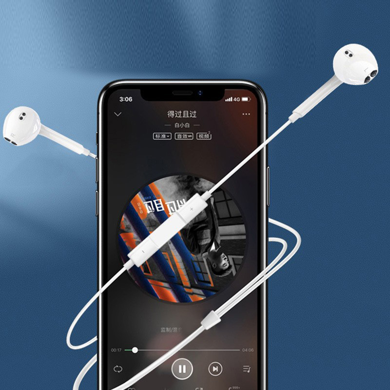 3米2加长手机有线耳机3.5mm通用智能通话直播调音入耳式耳塞批发详情4