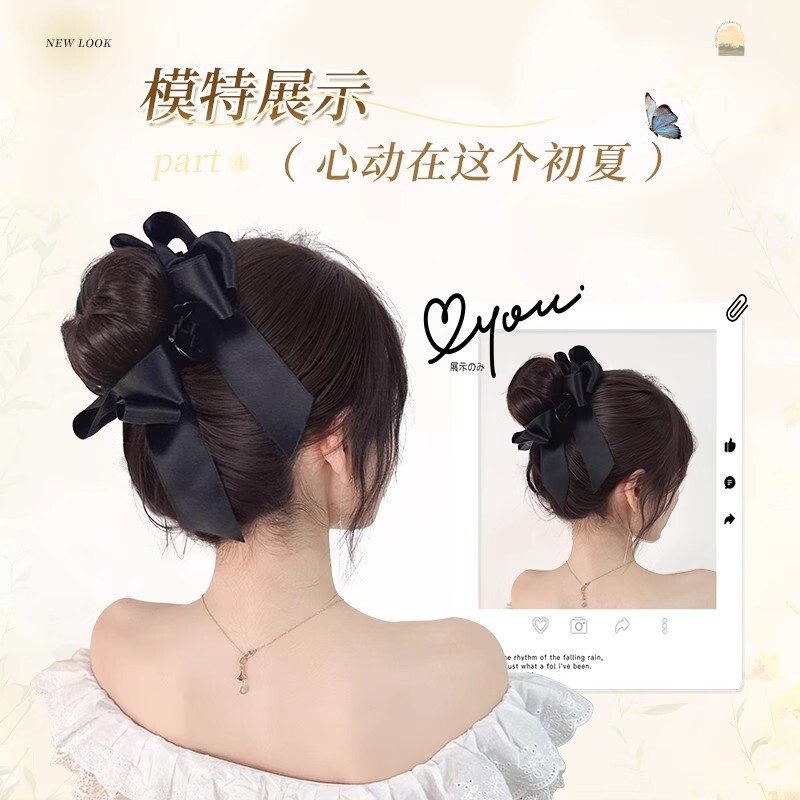 女性用ボールヘッドウィッグ、蝶結び模擬ふわふわヘア、ハイタイヘアアーティファクト、チキンフェザーヘッドウィッグヘアバッグ|undefined