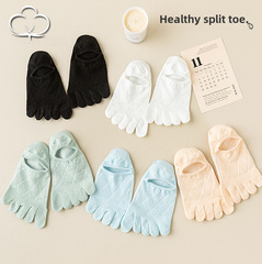 五指襪子女船襪夏季薄款棉襪透氣吸汗夏天分趾淺口隱形高跟鞋女襪