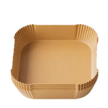 Papel anti-aceite de papel de freidora de aire cuadrado Papel anti-aceite de papel horneado resistente a altas temperaturas bandeja de papel especial para freidora Papel anti-aceite desechable