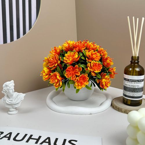 High-end artificial flowers artificial flower ornaments artificial potted plants ins style bedroom living room indoor office entrance hall ornaments decoration 