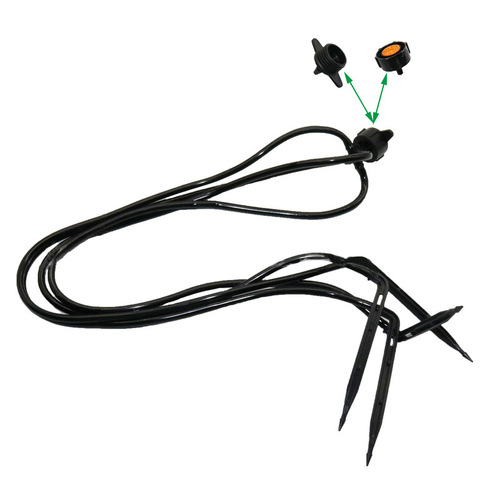 Irrigation plant potted flowers and fruit tree planting joint four-port drip arrow 1 out of 4 drip arrow potted pressure compensation dripper
