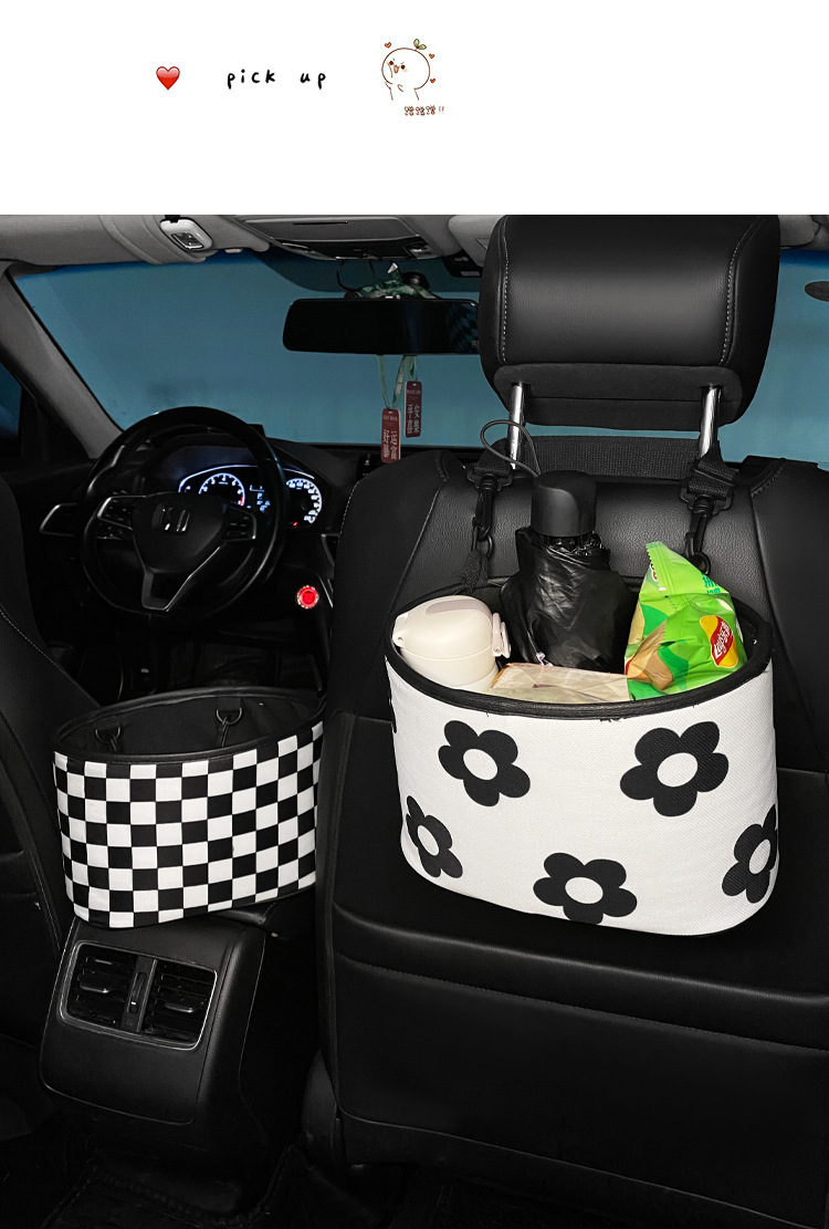 Car-Mounted Tissue Box Hanging Bag, Car Backseat Storage Bag, Trunk Storage Organizer