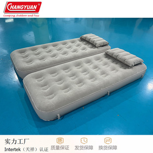 Customized One-Click Automatic Inflatable Outdoor Inflatable Single Splicing Bed Pvc Flocking Inflatable Double Bed Can Be Unlimited