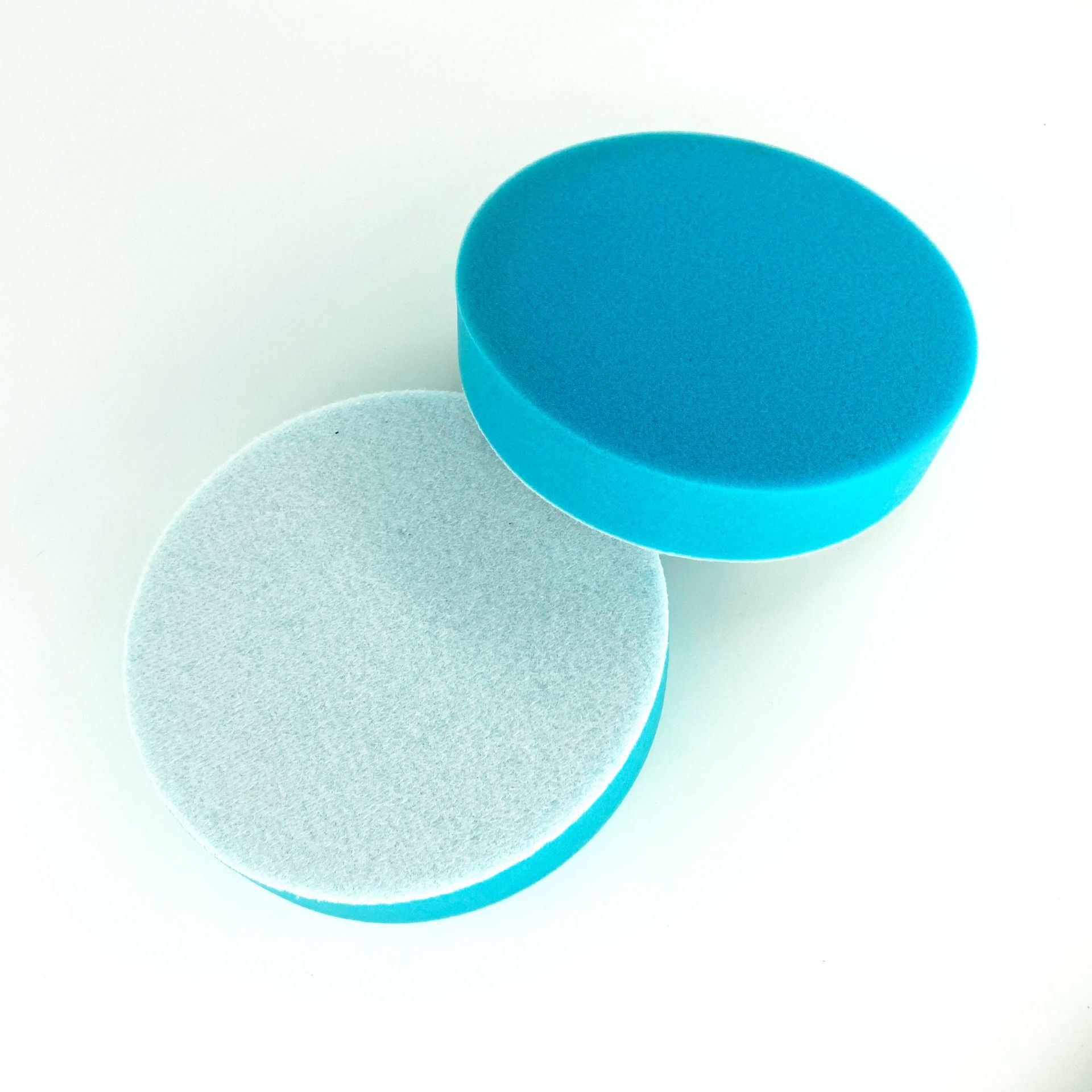 直销蓝色汽车漆面处理镜面抛光海绵盘6寸平面打蜡海绵轮