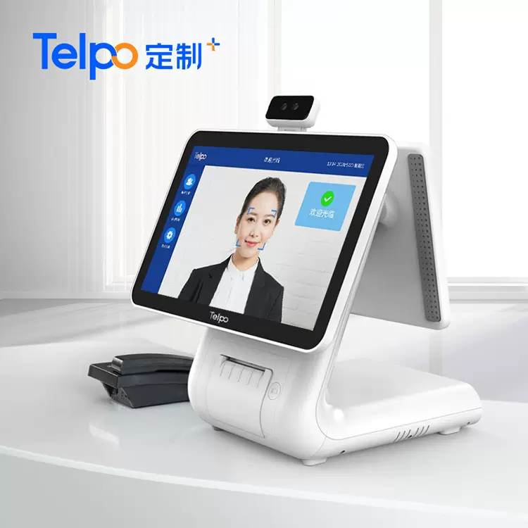 天波台式双屏健康码识别流调机TPS650T 人脸识别人证核验一体机