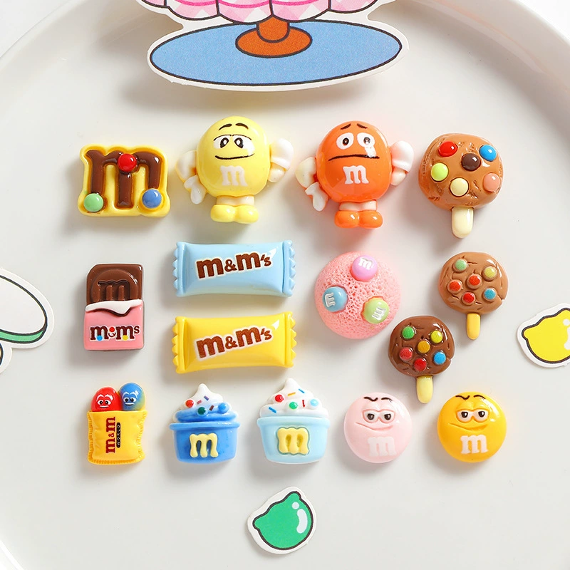 Имитация забавных мультяшных аксессуаров из смолы M-bean, кремовый клей, аксессуары для волос «сделай сам», чехол для мобильного телефона, чашка для воды, канцелярские принадлежности, патч