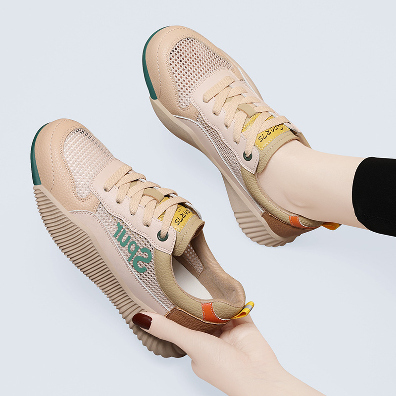 Lightweight Soft-Soled Sports Shoes, Non-Slip Running Shoes, White Shoes for Women, 2026 Summer Casual Versatile Mesh Breathable Women's Shoes