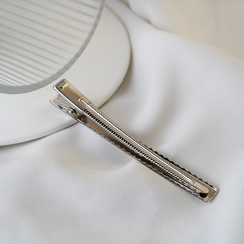 DIY accesorios de la joyería tocado metal joyería materiales comúnmente utilizados duckbill clip cuadrado presión clip primavera clip mezclado lote