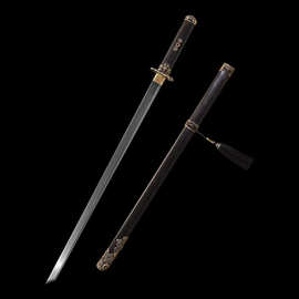 火龙唐刀龙泉市周匠剑庄单手刀冷兵器长刀一体锻造横刀夹钢未开刃