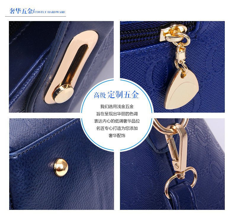 New Bear four-piece set, European and American trend women's single-shoulder bag, crossbody and hand-carry bag, cross-border one-piece delivery worldwide undefined