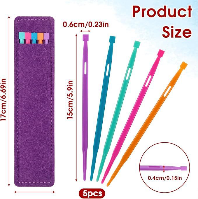 Enhebrador de cinta de plástico Enhebrador de herramienta de banda elástica Enhebrador de cuerda Enhebrador de cinturón Conjunto de artefacto