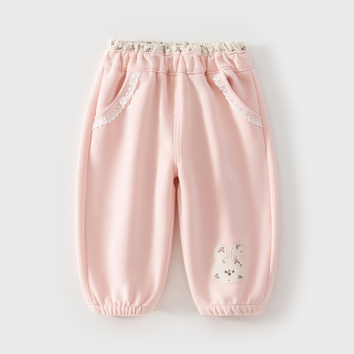Pantalones de niñas primavera y otoño niños dulces zapatos de pie 2026 bebé casual pantalones largos versátiles lámparas
