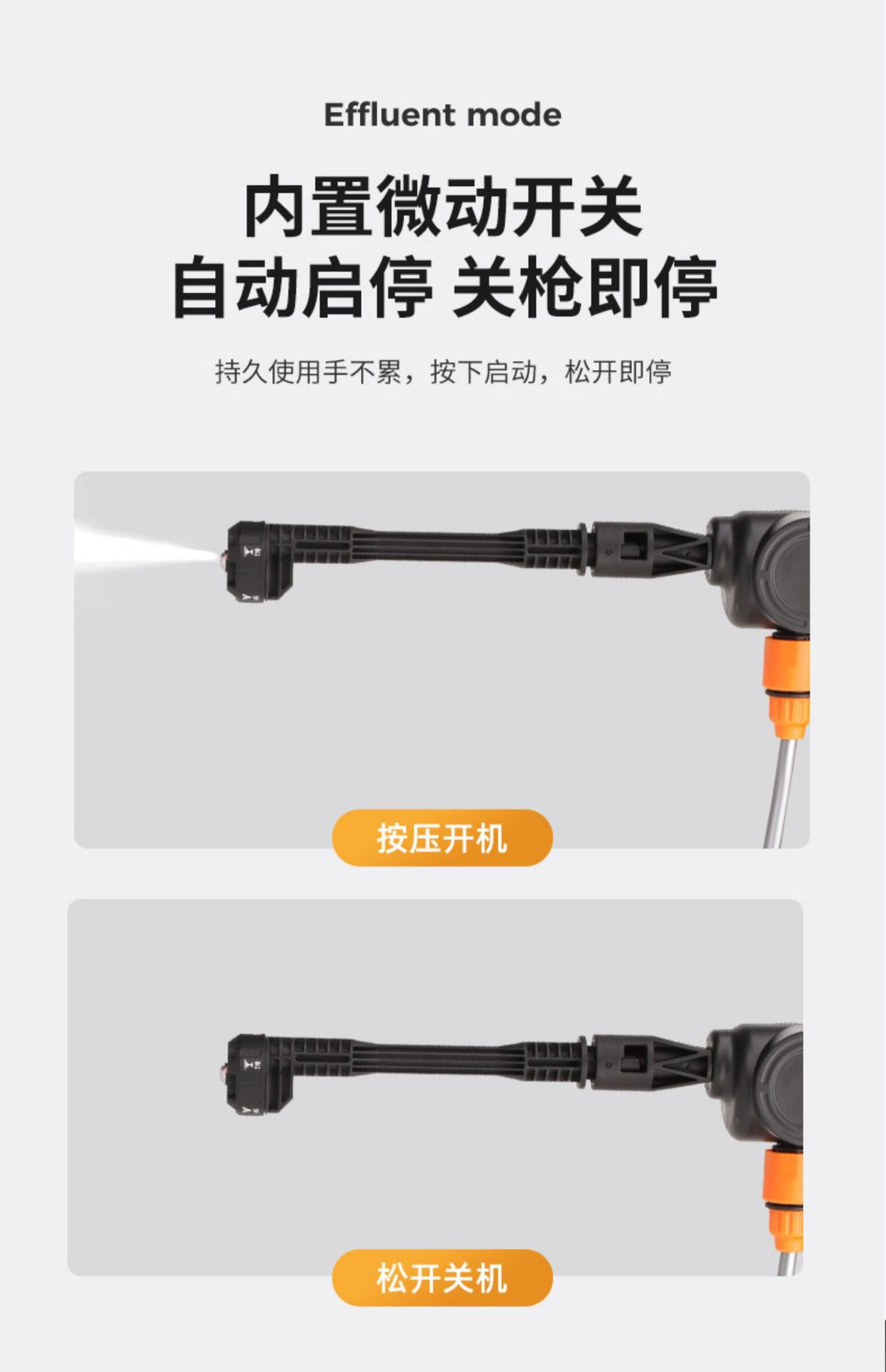 Suitable for High-Pressure Car Wash Water Gun Wireless Car Wash Machine Artifact Household Portable Rechargeable Car Wash Tool for Watering Flowers