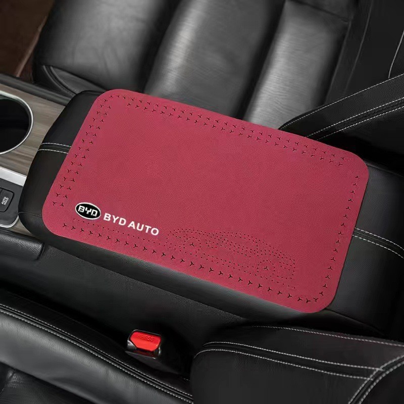 Center Console Elbow, Universal Armrest box pad - byd-wine-red-1-piece