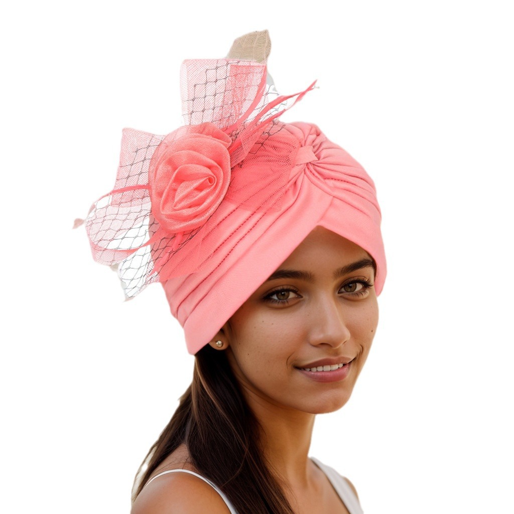 Moslimhoed Afrikaanse hoed, hoofdkap, watermeloenkap, zijbordbloem_voghion.com