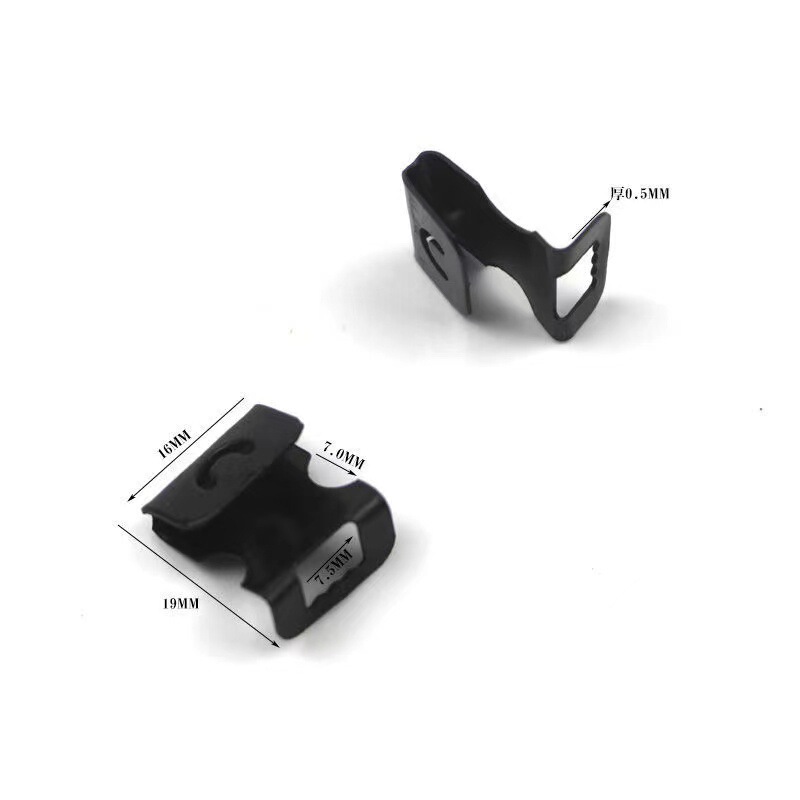 small size Cardboard Buckle Seamless Nail Hook Black S Buckle Photo Frame Accessories Photo Wall Invisible Sticking Wall Hanging Backboard Black S Hook