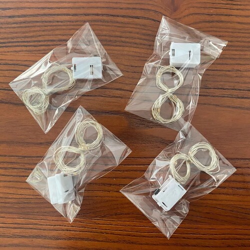 led button copper wire light string battery decoration bouquet luminous lighting cake gift box string lights flowers christmas holiday