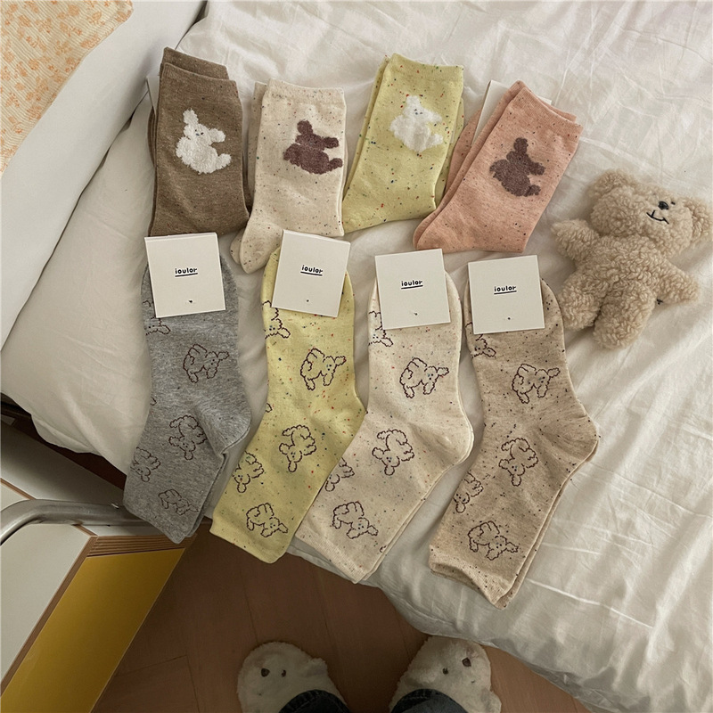 Ioulor Spring Cloud Dog Cute Mid-Tube Socks Girls Easiest for Match Trendy Socks Dopamine Zhuji Socks Wholesale Ioulor Spring Cloud Dog Cute Mid-Tube Socks Girls Easiest for Match Trendy Socks Dopamine Zhuji Socks Wholesale