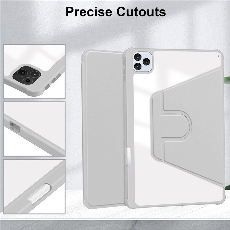 Suitable for Transsion Vista Tab 10 Protective Cover 10.1 Transparent Bracket Back Shell Tab11 Rotating Acrylic Thin Suitable for Transsion Vista Tab 10 Protective Cover 10.1 Transparent Bracket Back Shell Tab11 Rotating Acrylic Thin