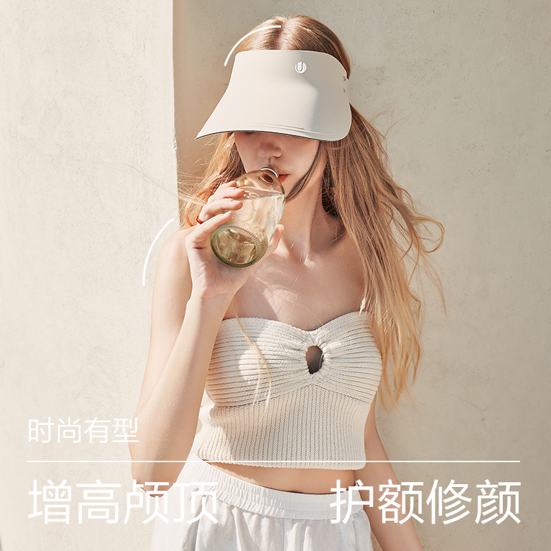 KK Tree & uvno Sombrero de protección solar Sombrero sin costuras de una pieza Sombrero de sol anti-ultravioleta de nuevo estilo para mujer 2024