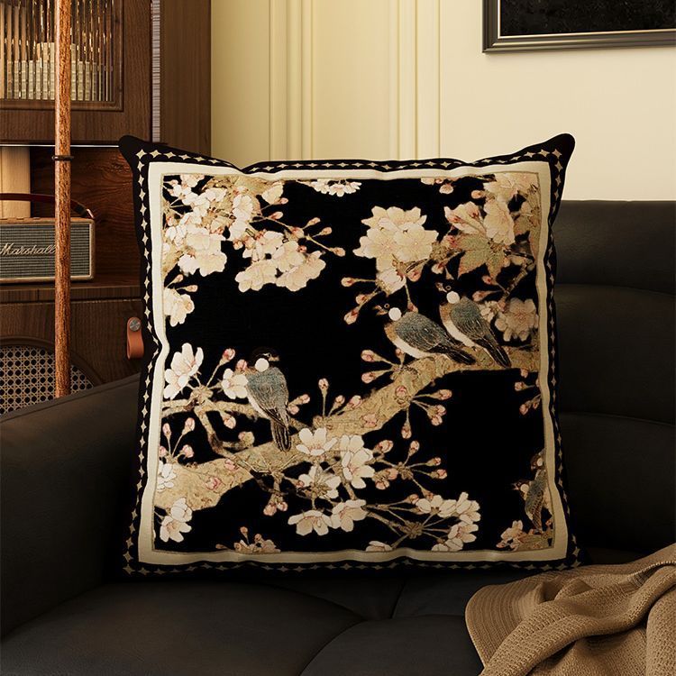 Dekorpude fløjl grøn vintage stil til sofa og seng_voghion.com