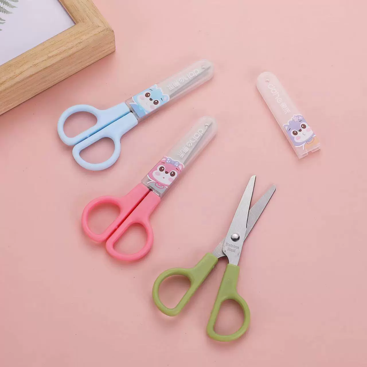 Дети scissors для начальной школы, мультяшная оригами из нержавеющей стали, DIY