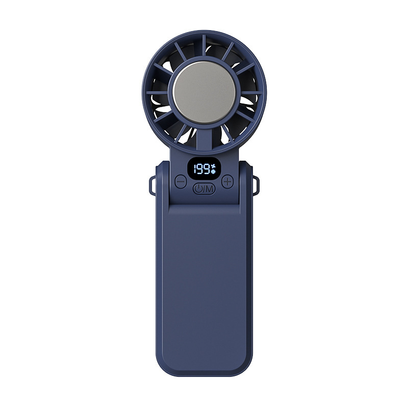 氷湿布ファンハンドヘルド折りたたみ式首吊りデジタルディスプレイ Bluetooth スピーカー高速小型ファン|undefined