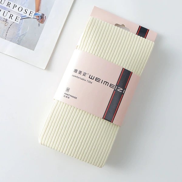 Milk white-vertical stripes