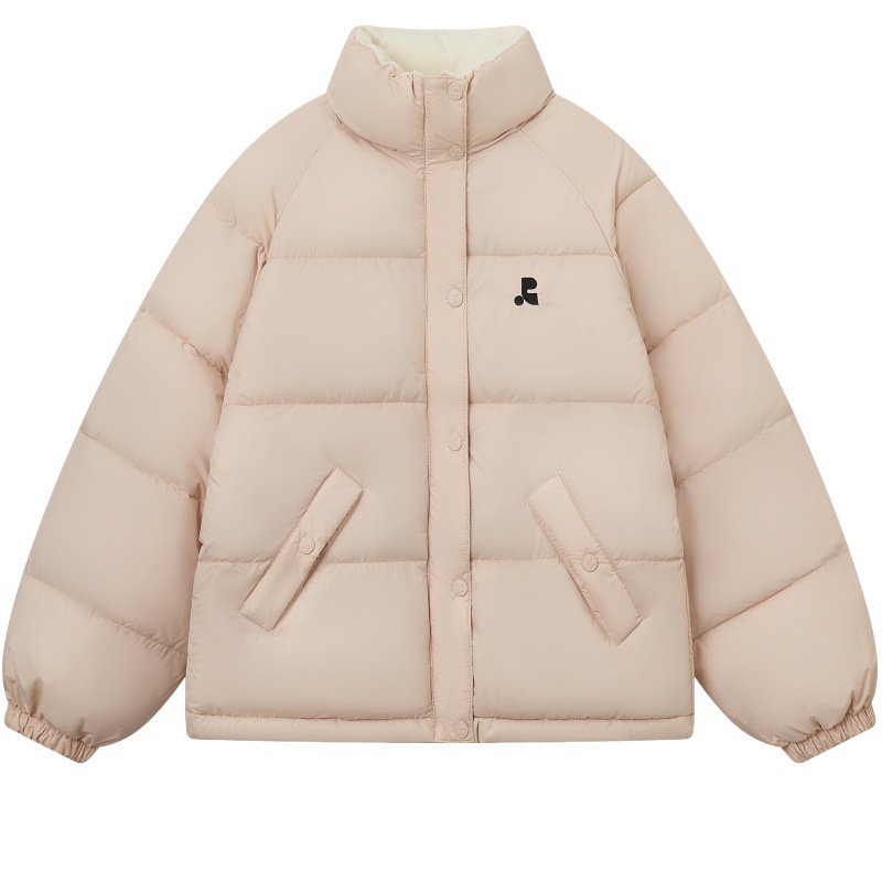 Corea del invierno 2025 nuevo pan plumón ropa de algodón mujer corta pequeña chaqueta de algodón de cuello holgado coreano
