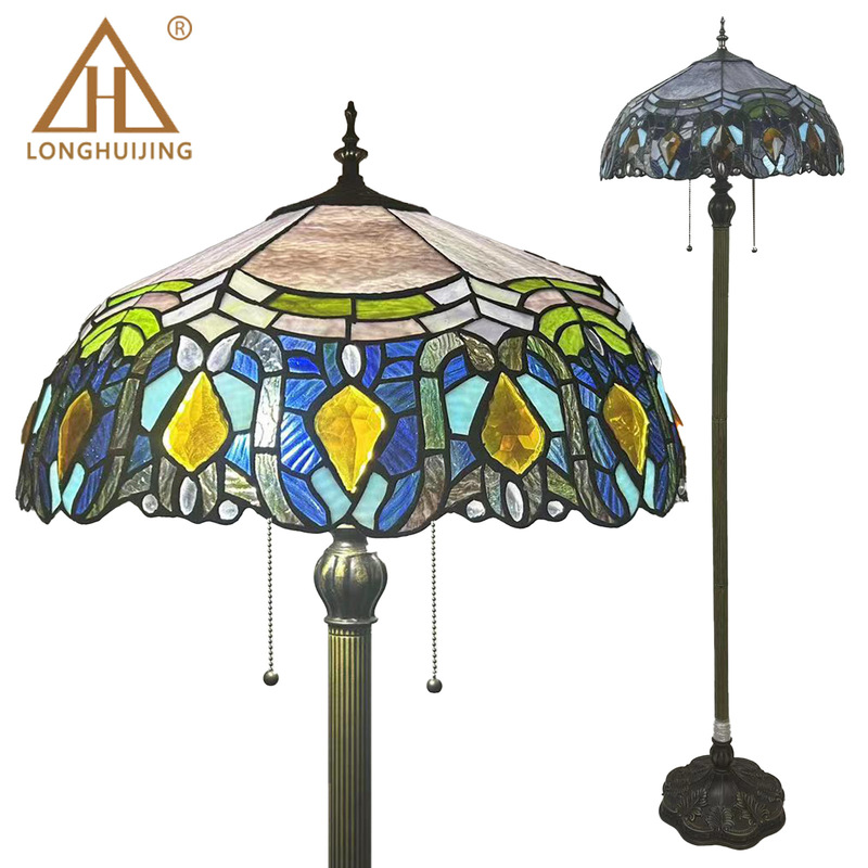 Cross-border e-commerce supply spot on behalf of American European Tiffany living room study restaurant decoration 20 inch floor lamp