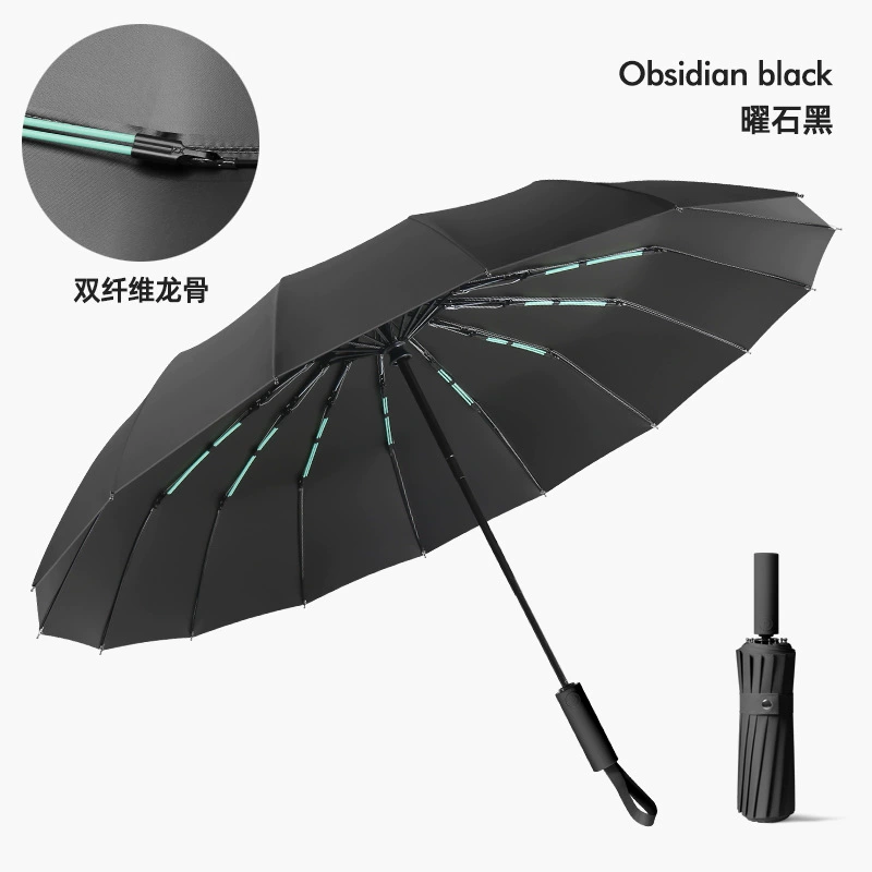 Automatic big umbrella solar-powered, fully automatic, sun protection, UV protection