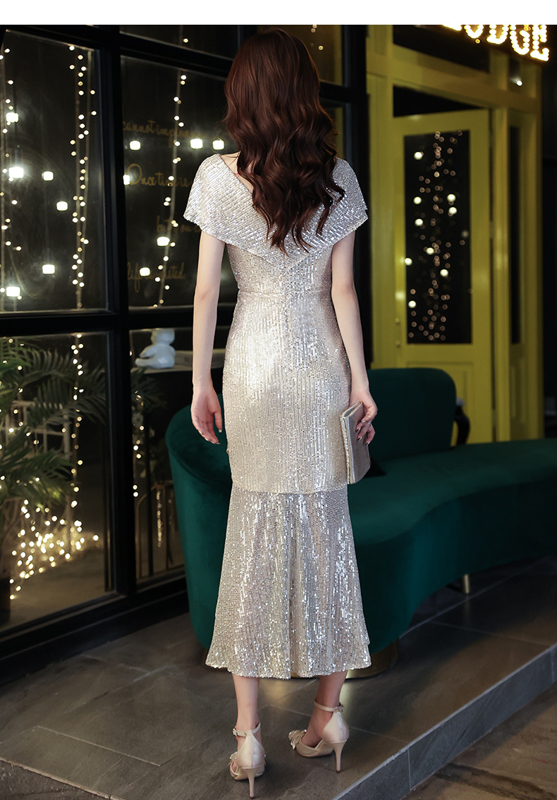 A2129 1210K VÁY ĐẦM LIỀN THÂN DỰ TIỆC NỮ GUSNKCL DÁNG ÔM BODY GỢI CẢM SEXY KIỂU ĐUÔI CÁ THỜI TRANG NỮ G04 SẢN PHẨM MỚI