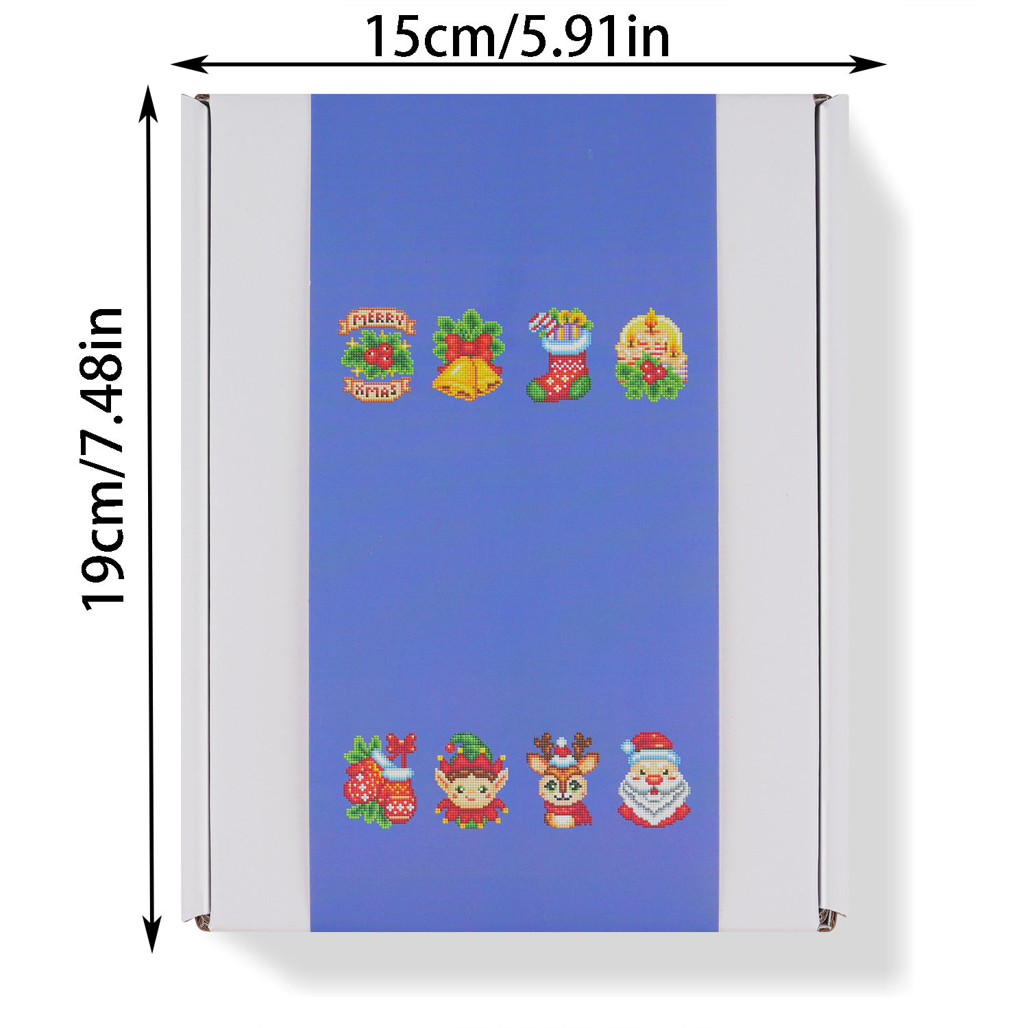 Diamante 5D transfronterizo 5 * 7 pulgadas sin marco nuevo conjunto de navidad accesorios de copo de nieve serie de navidad estación independiente