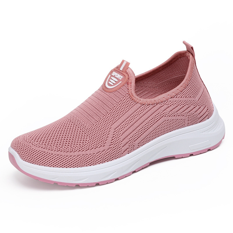 Zapatos de mujer verano nuevo estilo zapatos de mujer transpirables transfronterizos de gran tamaño temu zapatos casuales suela suave zapatos ligeros de un solo pedal