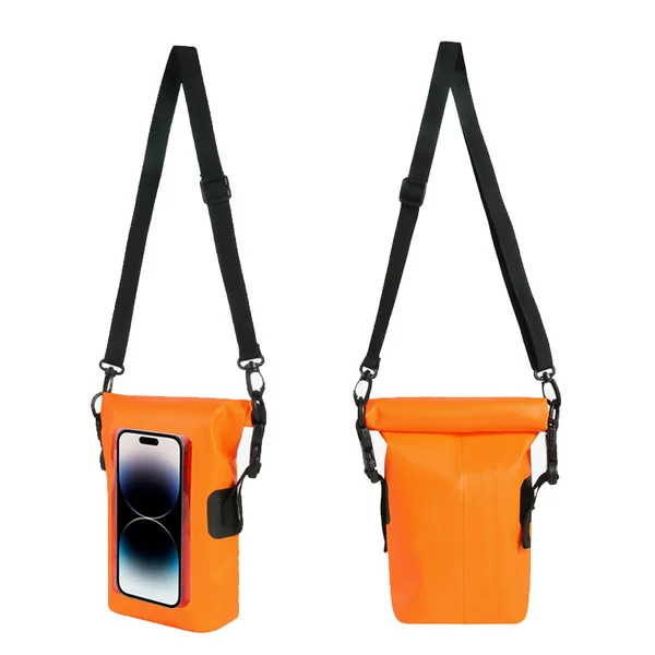 New outdoor mobile phone waterproof bag waterproof bag seaside beach swimming drifting 2L crossbody fashion PVC waterproof bag
