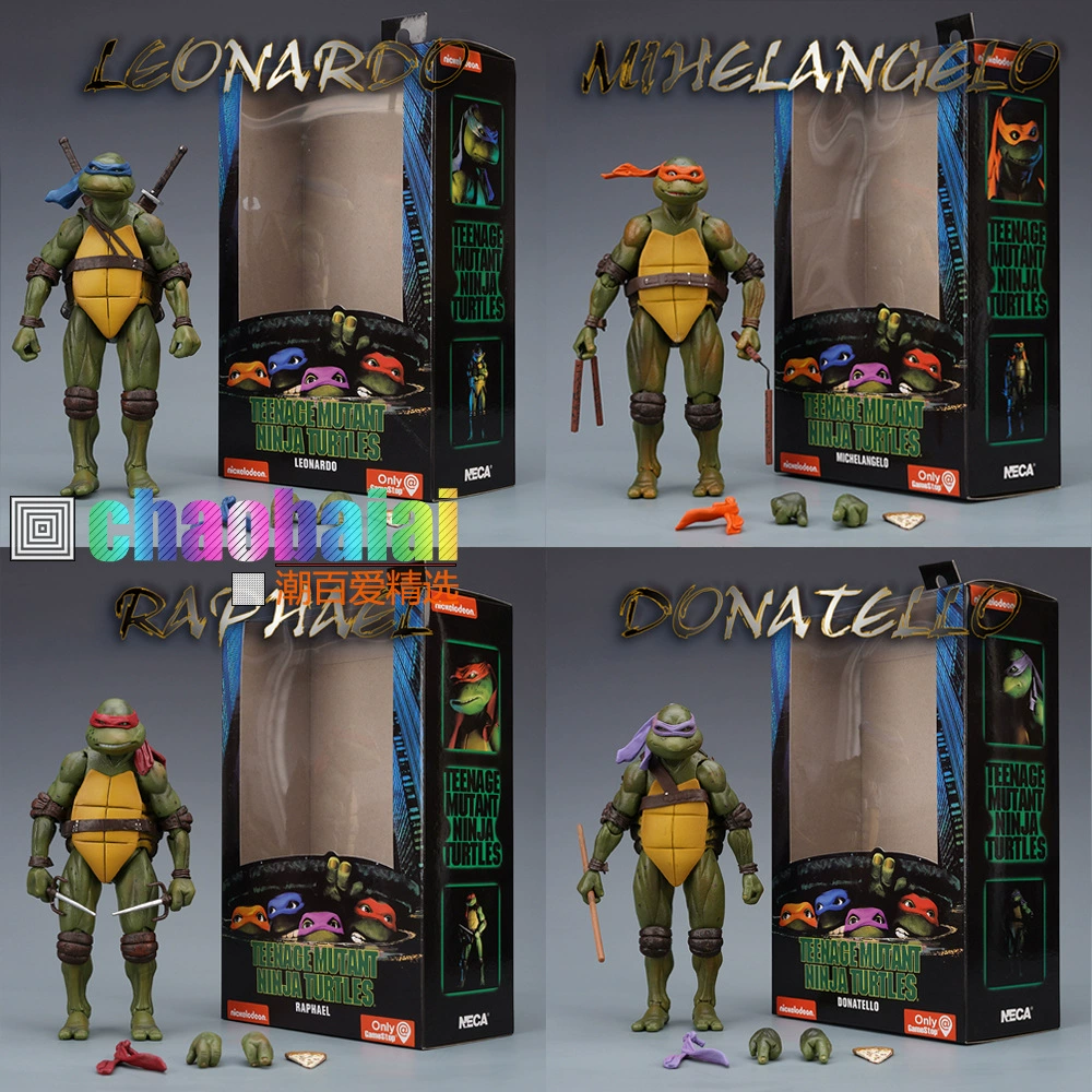 NECA Ninja Turtle TMNT 1990 Movie Edition Limited 7-дюймовая Подвижная кукла, модель ручной работы, детская игрушка
