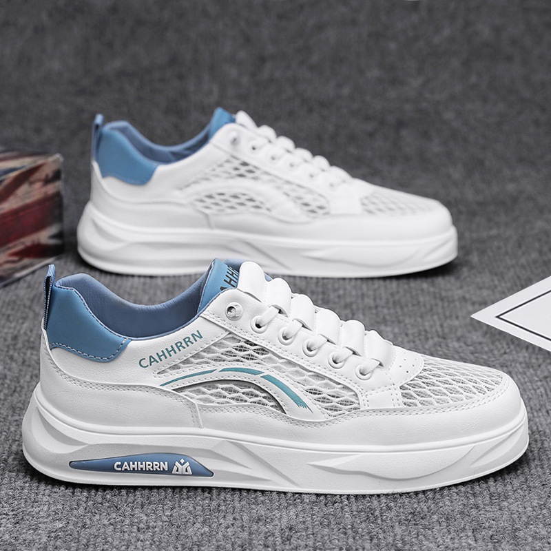 Los zapatos de hombre se pueden usar en todas las estaciones, escote bajo, transpirable, casual, plano a juego, moda para hombres, zapatillas de deporte diarias cómodas y versátiles