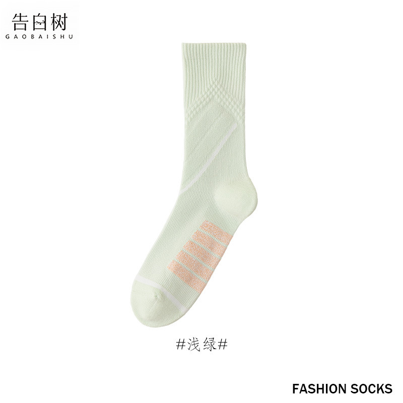 秋冬袜子女10A抗菌防臭毛巾底无骨运动袜瑜伽健身跑步骑行防滑袜|undefined