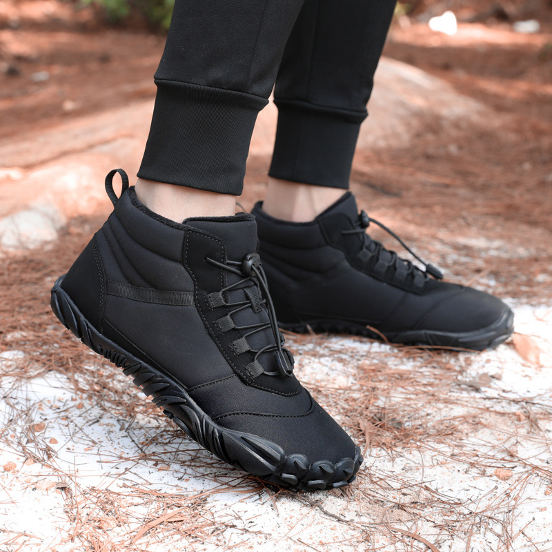 Factory Direct Sales Cross-Border 2026 Winter Fleece-Lined Waterproof Snow Boots, Warm and Breathable Couple's High-Top Casual Cotton Shoes